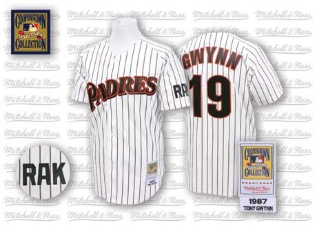 Hot sale San Diego Padres 19 Tony Gwynn White MLB Jersey